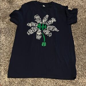 Kids Navy Blue Graphic T-Shirt